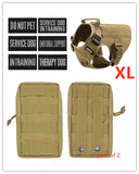 Military Tactical Dog Harness German Shepherd Adjustable Pet Dog Back - happyshop365247