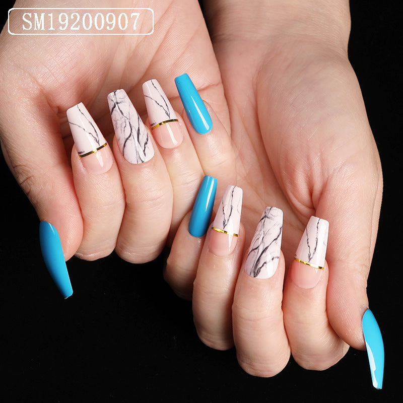 Ballet Coffin Fake Nails - happyshop365247