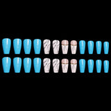 Ballet Coffin Fake Nails - happyshop365247