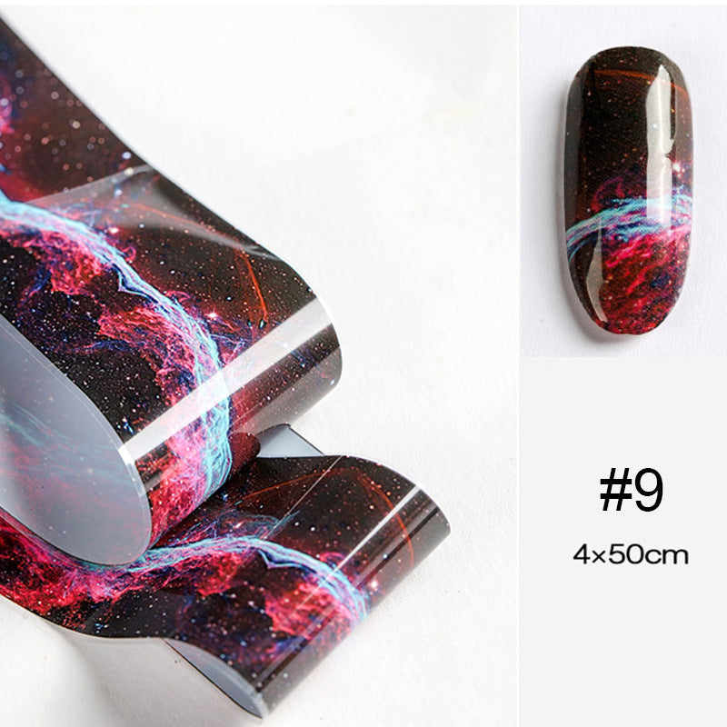 Popular Nail Applique Retro Night Starry Sky Starry Paper - happyshop365247