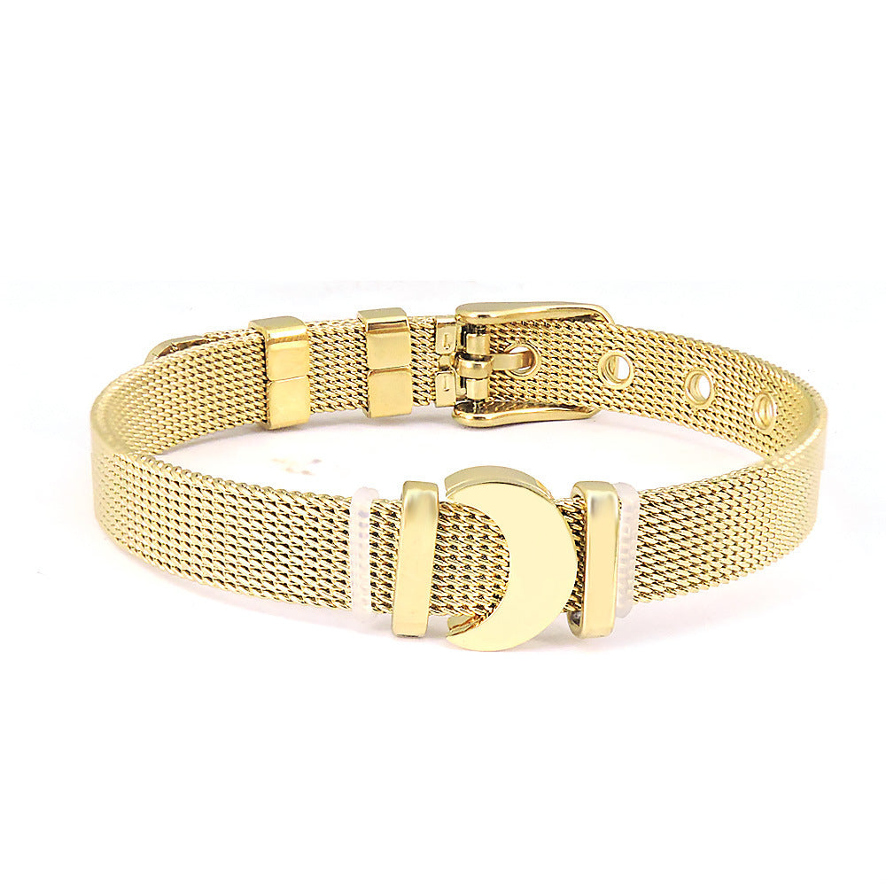 Mesh Stainless Steel Bracelet Bracelet Jewelry - happyshop365247