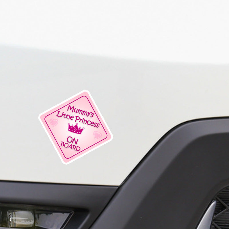 Little Princess Crown Car Sticker
