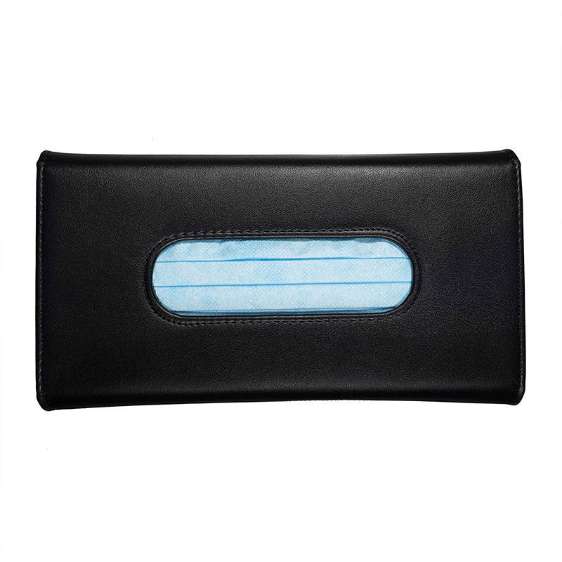 Cross-border Car Sunshade And Hanging Mask Storage Bag Portable Creative Car Leather Mask Storage Bag