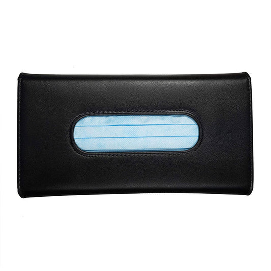 Cross-border Car Sunshade And Hanging Mask Storage Bag Portable Creative Car Leather Mask Storage Bag