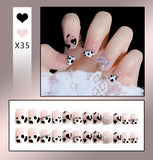 French Worn Removable Nails And Diamonds - happyshop365247