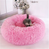 Round Long Hairy Autumn And Winter Nest Pad Cat Mattress - happyshop365247