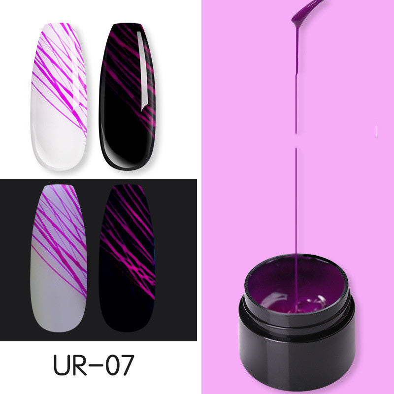 Manicure Luminous Nail Art Spider Nail Gel UV Nail Polish - happyshop365247
