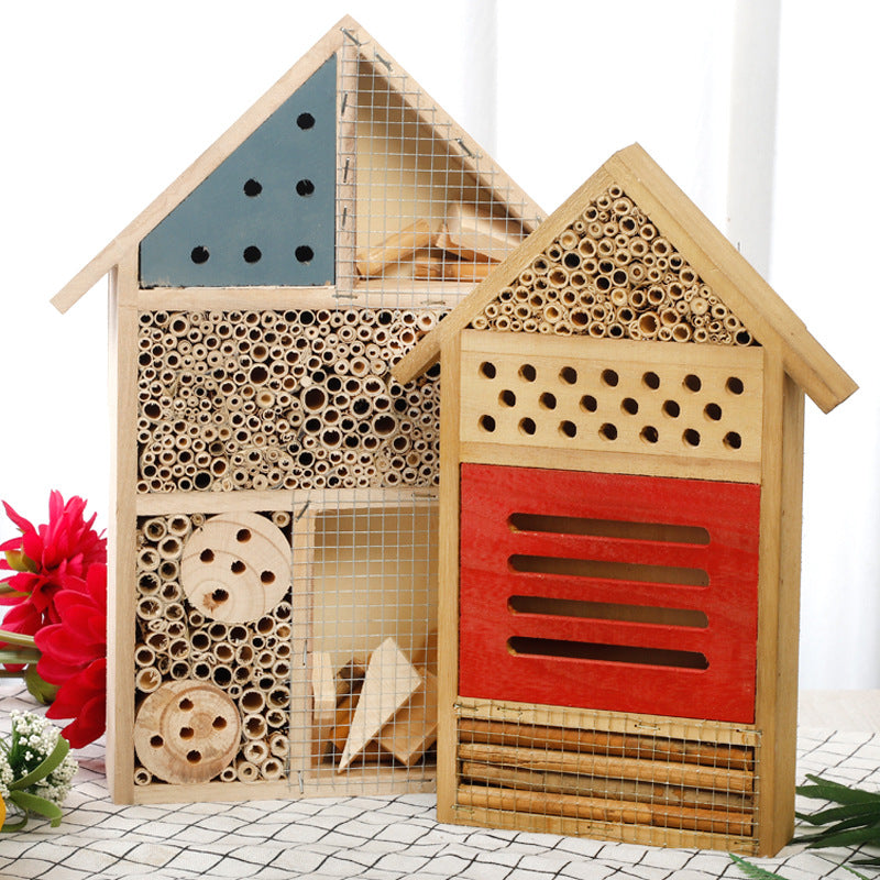 Creative wooden bee nest small house