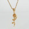 Stainless Steel Gold Roses Necklace For Men New Fashion Gold Cross Pendent With Chain Necklace Jewelry Men Necklace