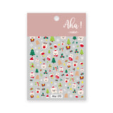 Nail Art Sticker Santa Claus Cartoon