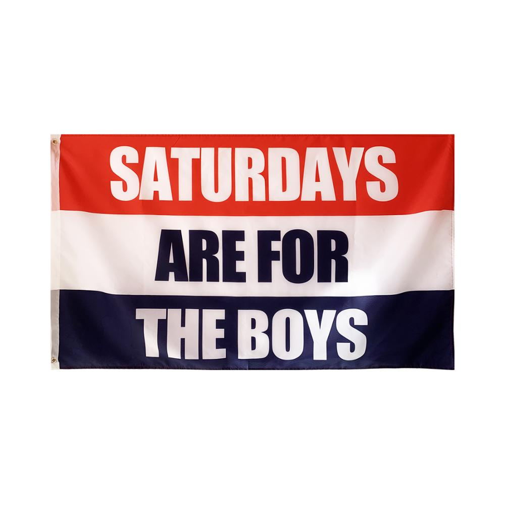 Polyester Saturdays are for the boys FLAG