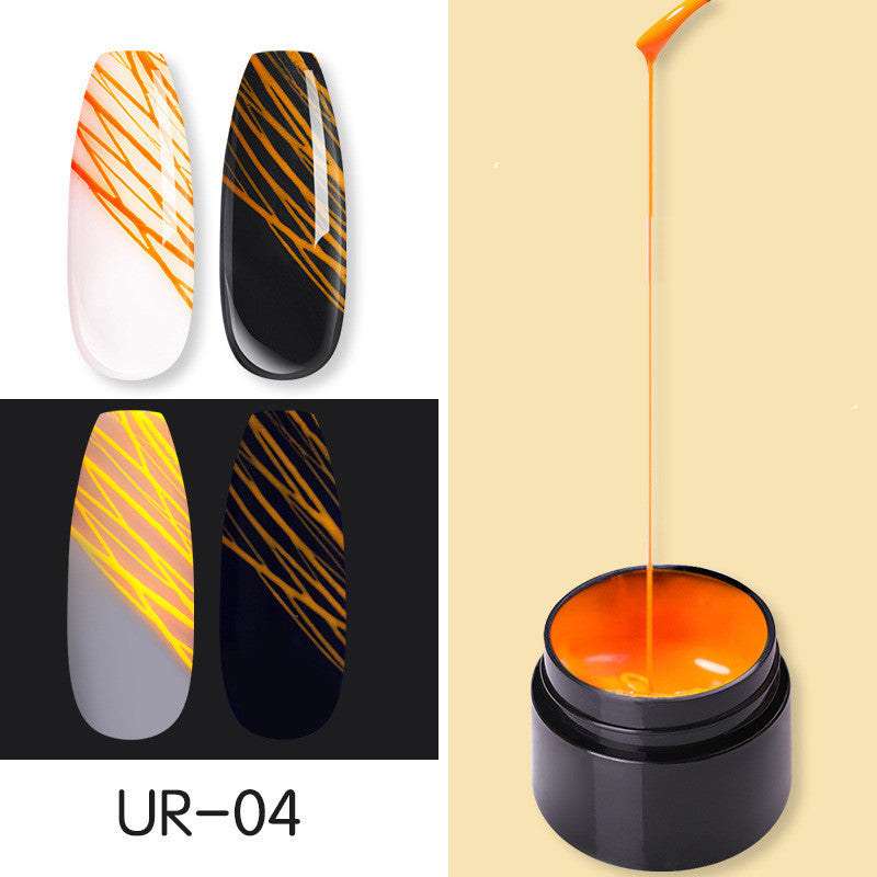 Manicure Luminous Nail Art Spider Nail Gel UV Nail Polish - happyshop365247