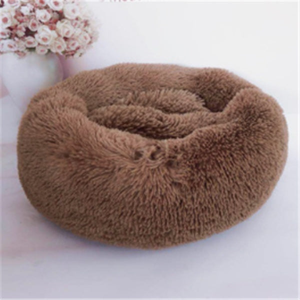 Round Long Hairy Autumn And Winter Nest Pad Cat Mattress - happyshop365247