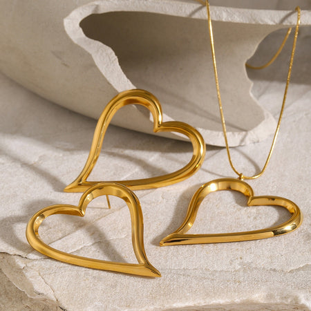 18K gold simple atmospheric teardrop shape with hammer pattern design open ring