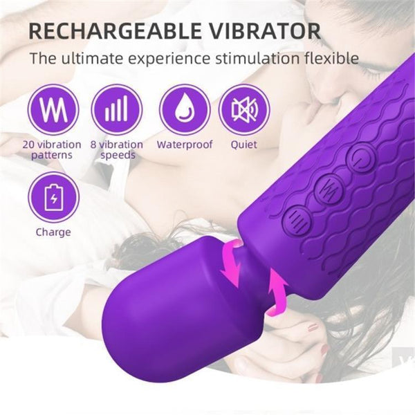 AV Magic Wand Vibrators Clitoris Stimulator Masturbators Dildo Erotic Toys For Adults 18 Powerful Vibrators Toys For Woman - happyshop365247