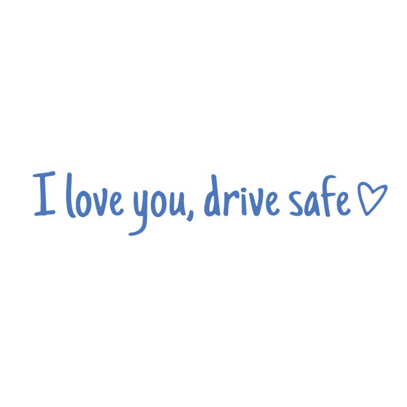 Safe Driving Waterproof Vinyl Bumper Stickers Car Universal Rearview Mirror Decorative Sticker