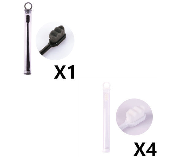 Ultra-fine Toothbrush Super Soft Bristle Deep Cleaning Brush Portable For Oral Care Tools Teeth Care Oral Cleaning Travel - happyshop365247