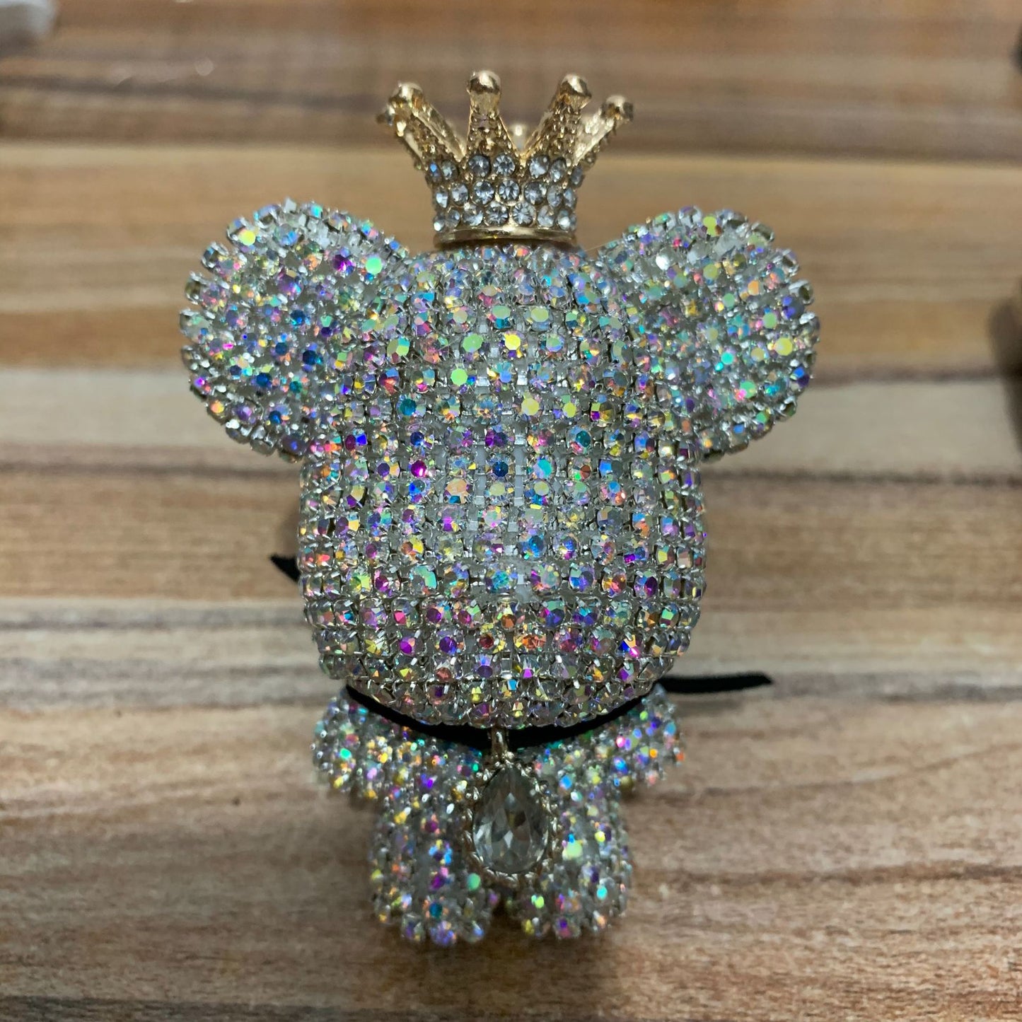Creative Diamond-studded  Bear Perfume Clip For Car Air Outlet
