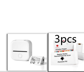 Portable Mini Thermal Label Printer Home Photo Printer Student Wrong Question Printer Bluetooth-compatible Mini Label Printer Price Tag - happyshop365247