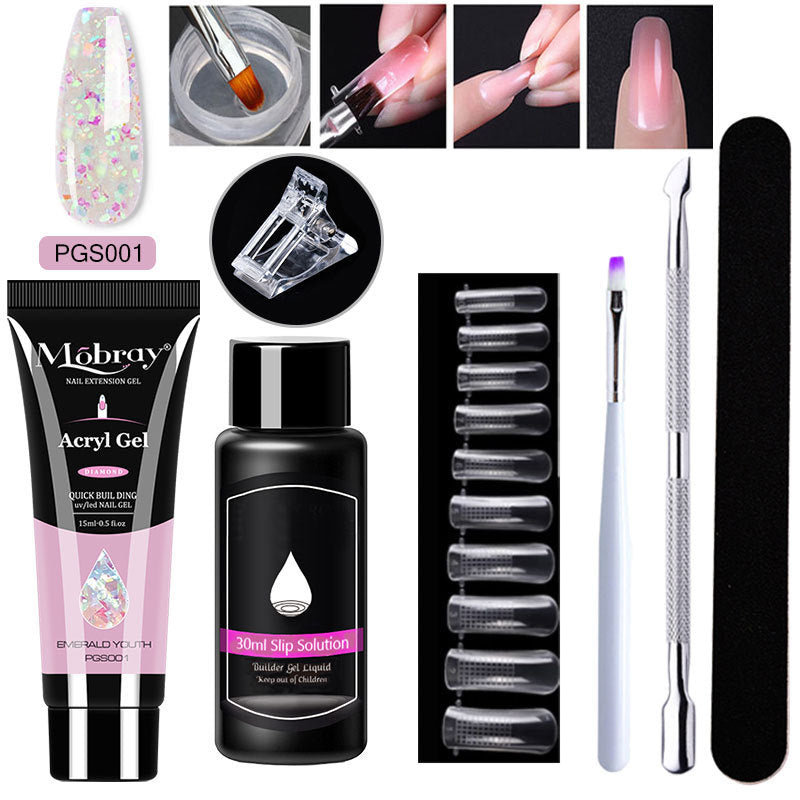 7-Piece Nail Art Crystal Extender Set - happyshop365247