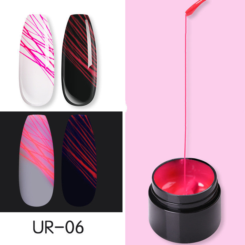 Manicure Luminous Nail Art Spider Nail Gel UV Nail Polish - happyshop365247