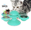 Cat Rotating Windmill Multi-Function Toys Itch Scratching Device Teeth Shining Toy - happyshop365247