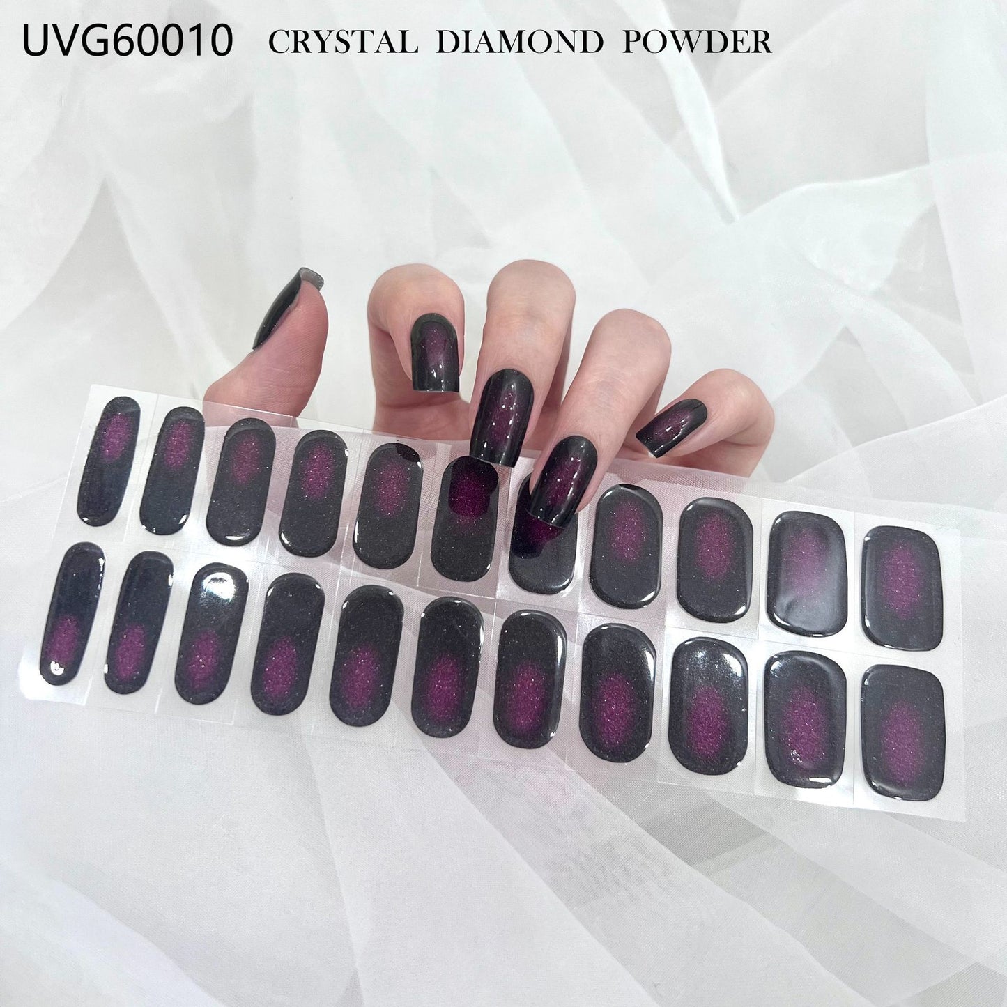 Blush Nail Stickers Uv Semi-baked Gel - happyshop365247