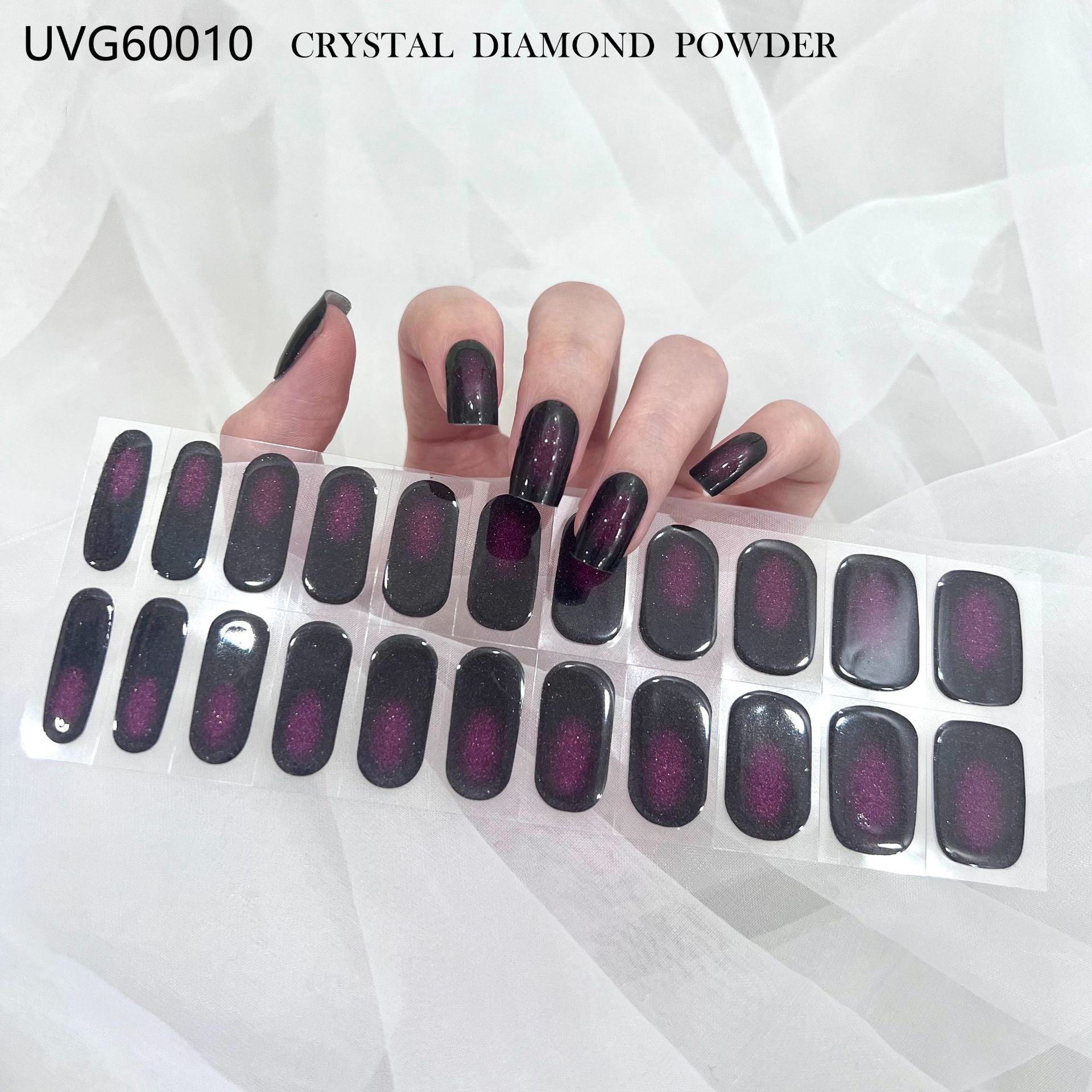 Blush Nail Stickers Uv Semi-baked Gel - happyshop365247