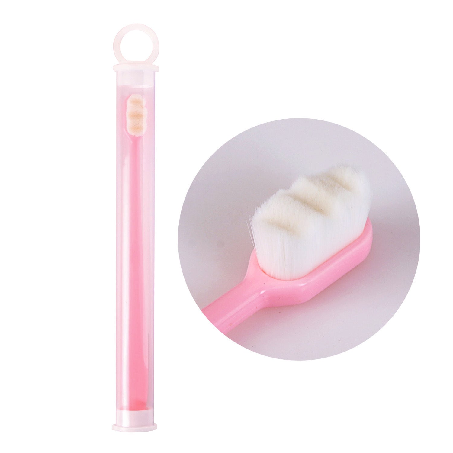 Ultra-fine Toothbrush Super Soft Bristle Deep Cleaning Brush Portable For Oral Care Tools Teeth Care Oral Cleaning Travel - happyshop365247