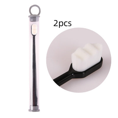 Ultra-fine Toothbrush Super Soft Bristle Deep Cleaning Brush Portable For Oral Care Tools Teeth Care Oral Cleaning Travel - happyshop365247