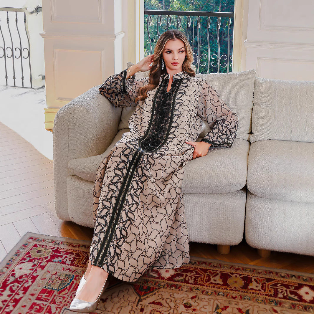 New Muslim Robe Female Dress Middle East Clothing - happyshop365247