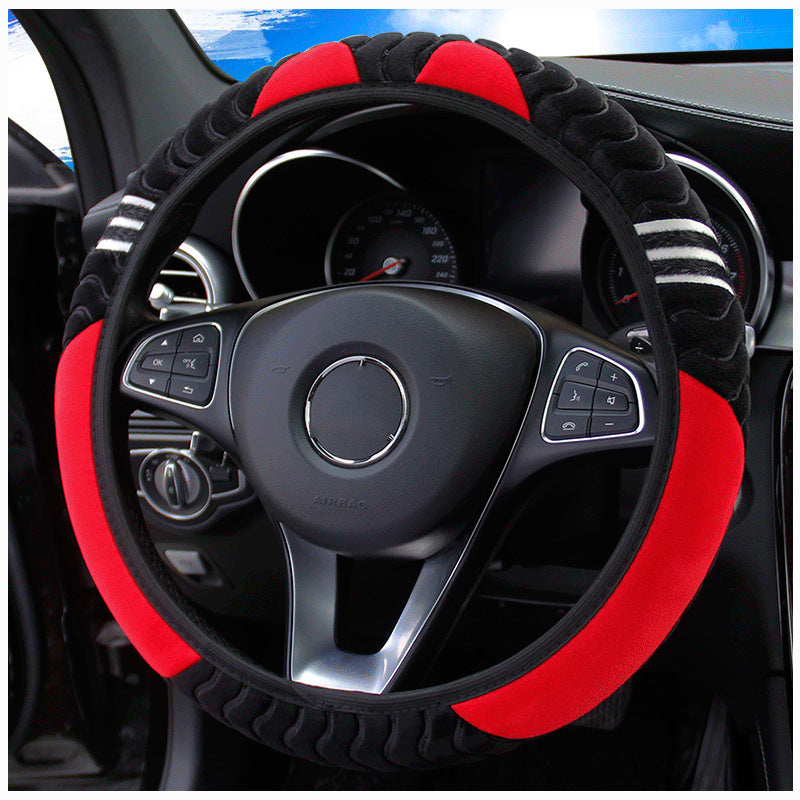 Comfortable Soft Plush Car Ornament Without Inner Ring Steering Wheel Cover