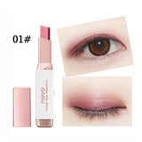 Eyeshadow Stick Stereo Gradient Shimmer Double Color Cream Pen Eye Makeup Cosmetics Tool - happyshop365247