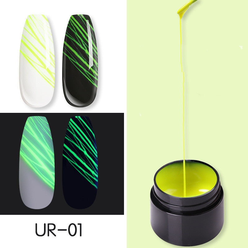 Manicure Luminous Nail Art Spider Nail Gel UV Nail Polish - happyshop365247