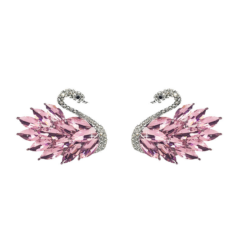 Car Crystal Diamond Swan Air Outlet Clip