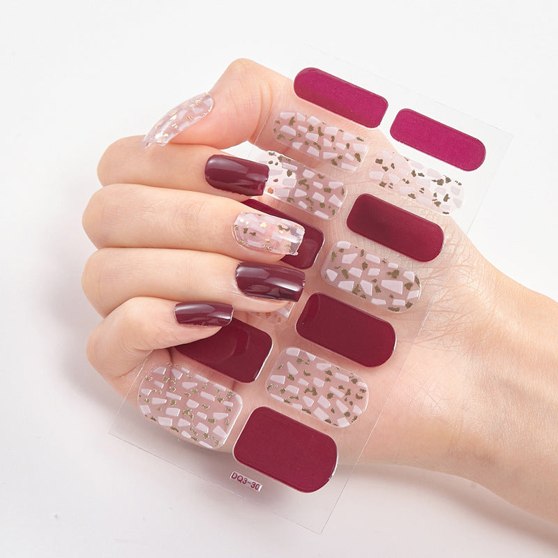 Nail Stickers Factory Direct Sales Bronzing Laser 3d Cross-border High Quality Nails - happyshop365247