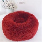Round Long Hairy Autumn And Winter Nest Pad Cat Mattress - happyshop365247