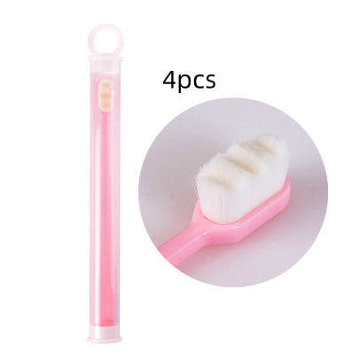 Ultra-fine Toothbrush Super Soft Bristle Deep Cleaning Brush Portable For Oral Care Tools Teeth Care Oral Cleaning Travel - happyshop365247