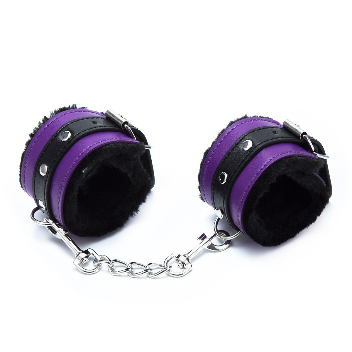 Fun PU Leather Handcuffs Ankles Couple Games Flirting Toys Passion Handcuffs Alternative Binding SM Shackles - happyshop365247