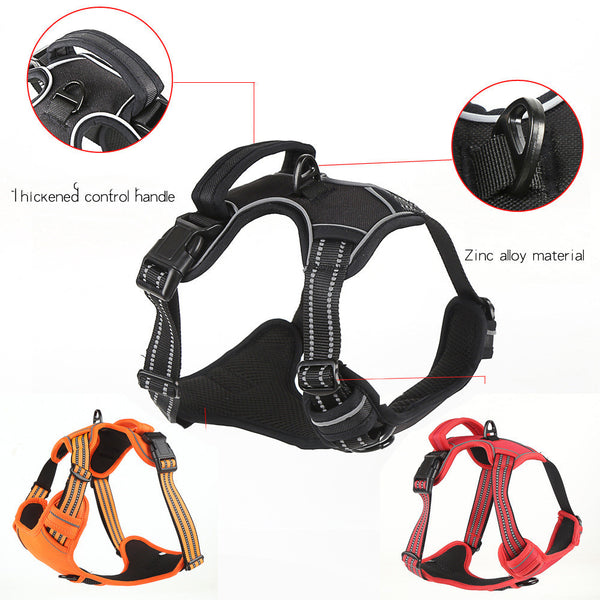 Dog Harness No Pull Breathable Reflective Pet Harness Vest - happyshop365247