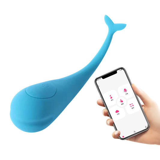 New APP Remote Small Whale Jumping Egg Invisible Wear Strong Vibration Massage Prostate Couples Adult Products - happyshop365247