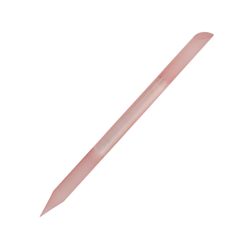 Full-color Cylindrical Glass Nail File Manicure Implement Manicure Household Double-headed Nail-free - happyshop365247