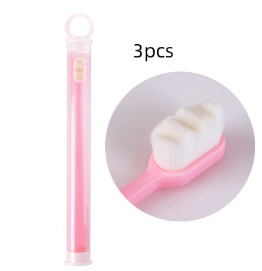 Ultra-fine Toothbrush Super Soft Bristle Deep Cleaning Brush Portable For Oral Care Tools Teeth Care Oral Cleaning Travel - happyshop365247