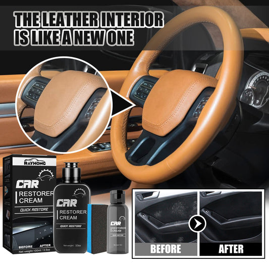 Rayhong Car Interior Renovation Agent Coated Plastic Dashboard Wax Dustproof Polished Leather Maintenance