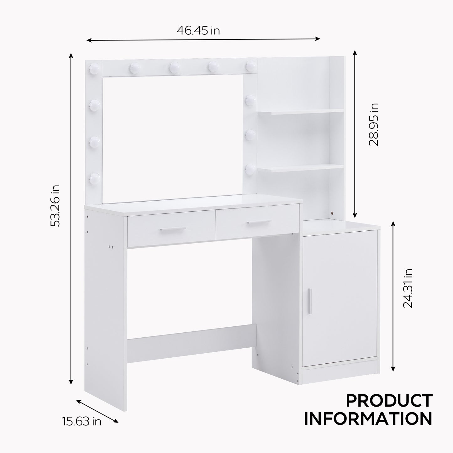 Makeup Vanity Desk - happyshop365247