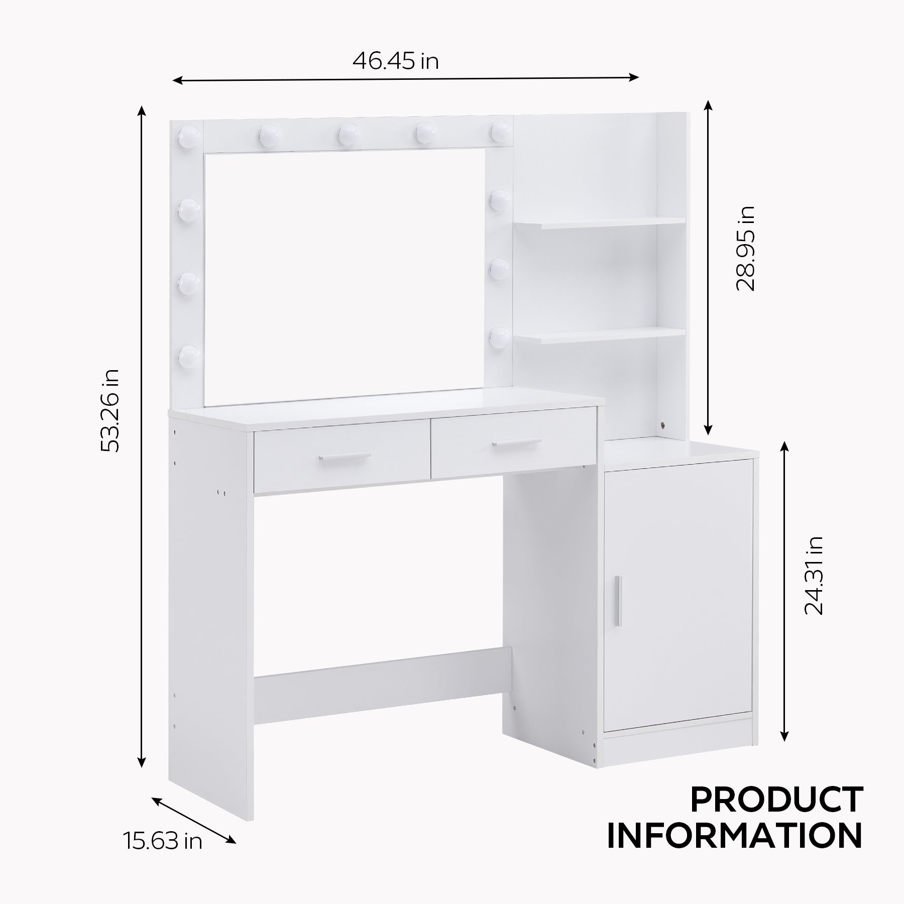 Makeup Vanity Desk - happyshop365247
