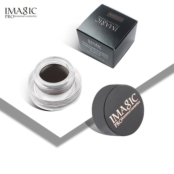 IMAGIC Makeup Waterproof Eyebrow Cream 6 Colors Optional With Brush Head Eyebrow Cream Set - happyshop365247