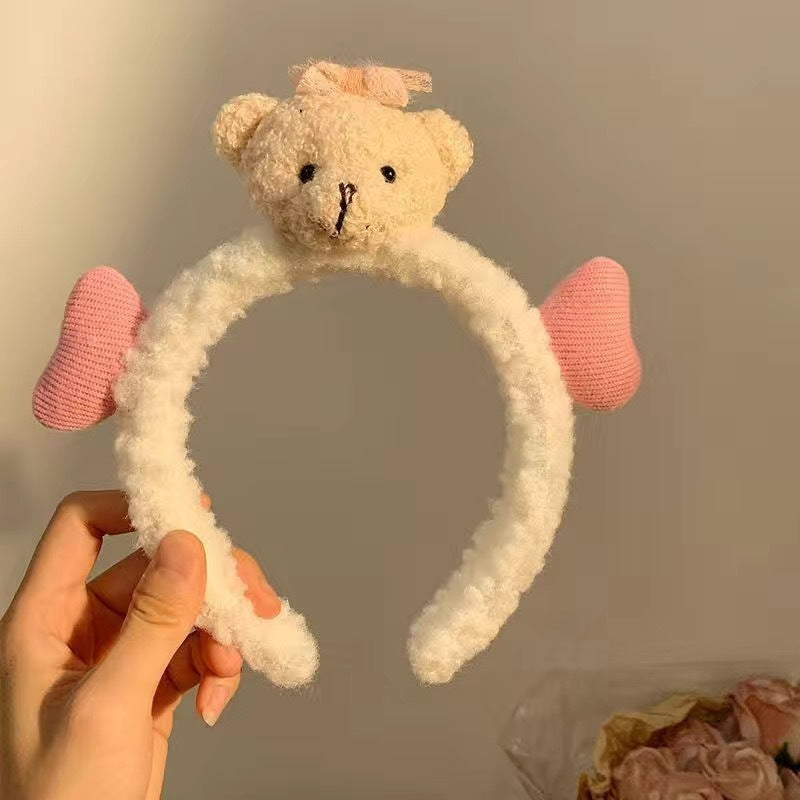 Cute Face Wash Hair Bands Female Cartoon Headwear Hair Band Headband Apply - happyshop365247