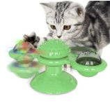 Cat Rotating Windmill Multi-Function Toys Itch Scratching Device Teeth Shining Toy - happyshop365247