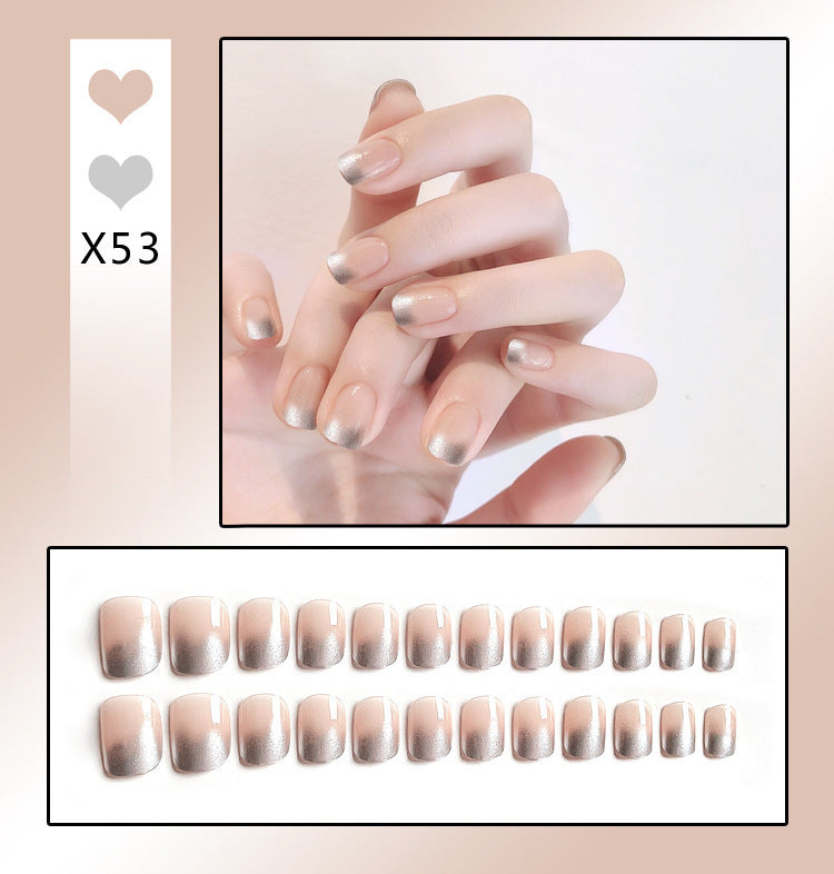 French Worn Removable Nails And Diamonds - happyshop365247